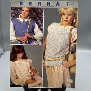 Vintage Bernat Handicrafter Pattern Magazine, Book 578 Year of Fashion Vest Knit